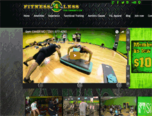 Tablet Screenshot of fitness4lessgymclinton.com